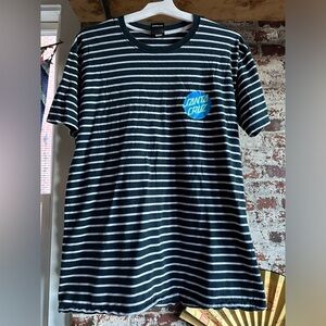 Size L Men’s Santa Cruz Striped Tee